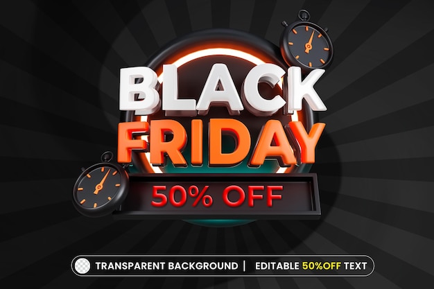 black friday banner psd free