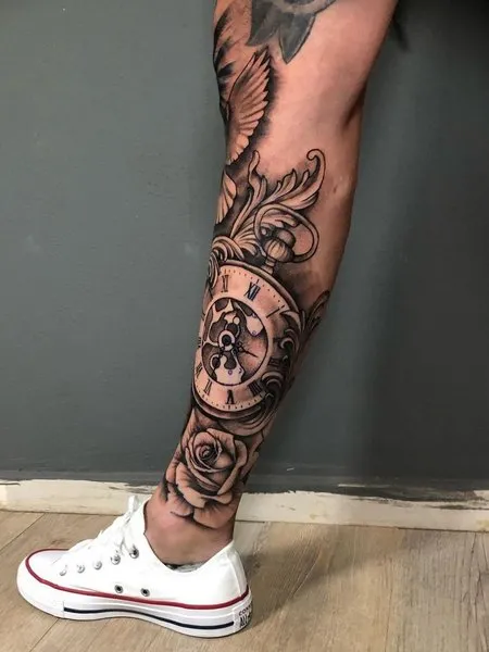 mens leg tattoo ideas