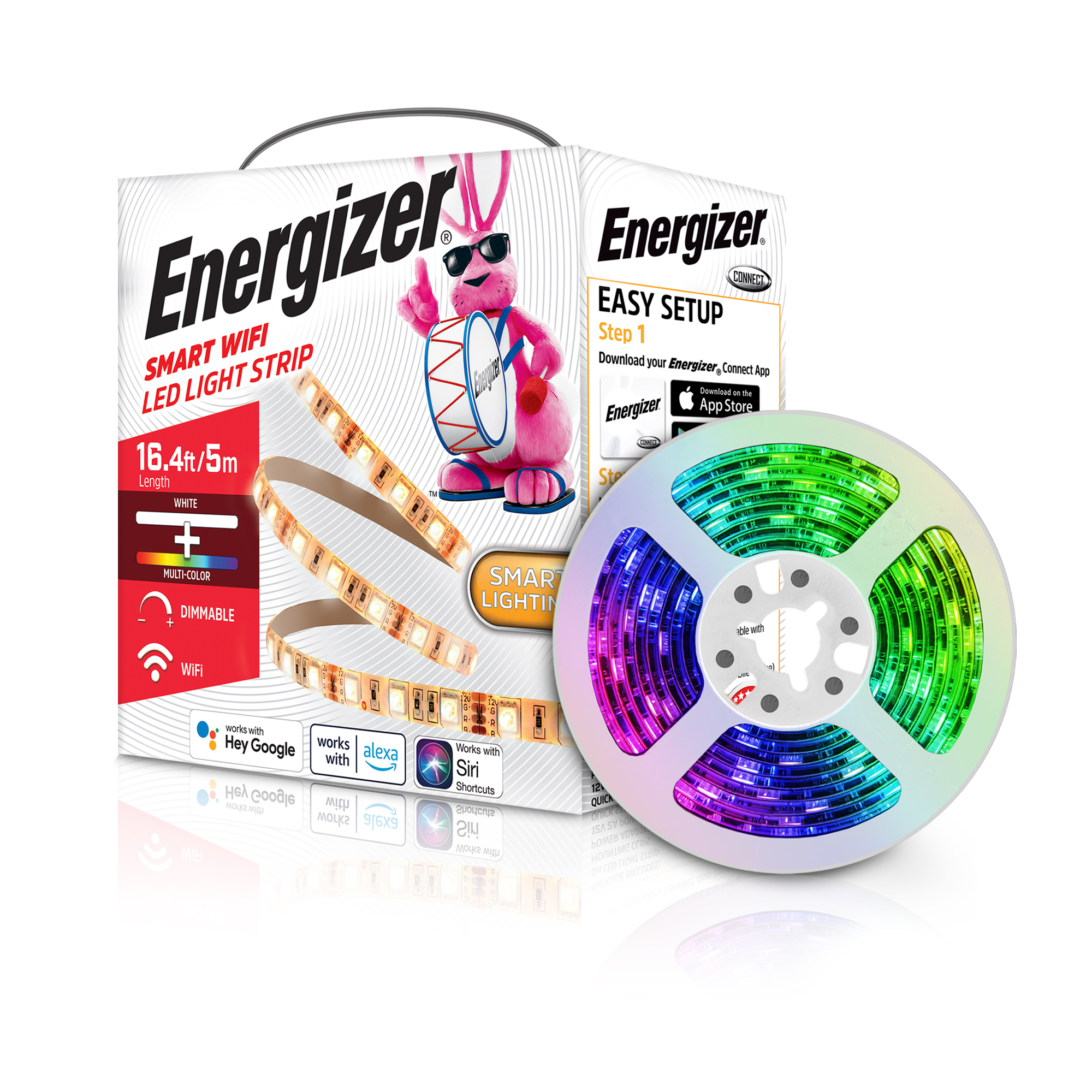 how to connect energizer led strip lights