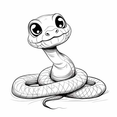 snake coloring pages