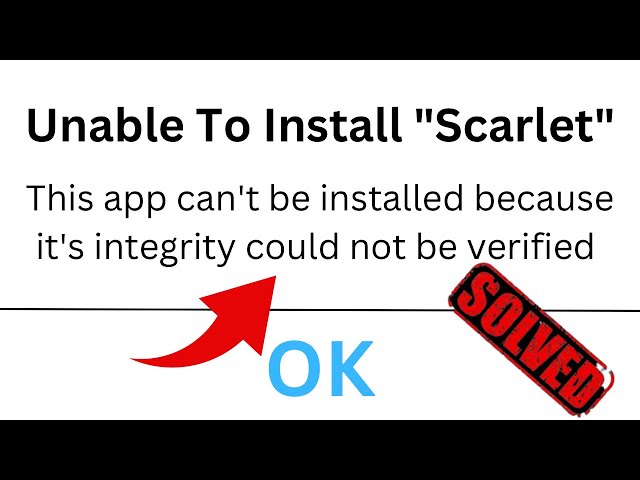 unable to install scarlet ios