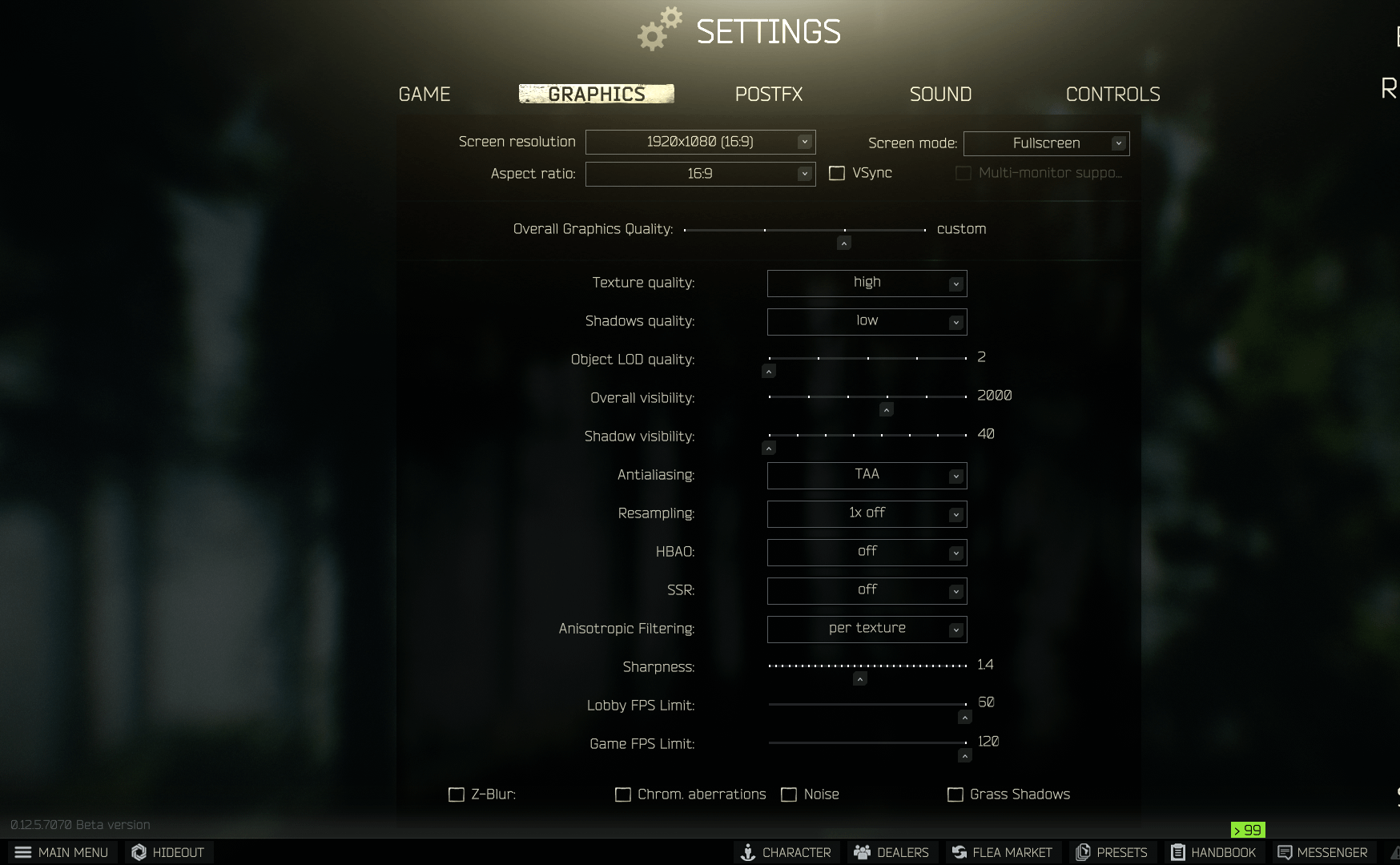 eft amd settings