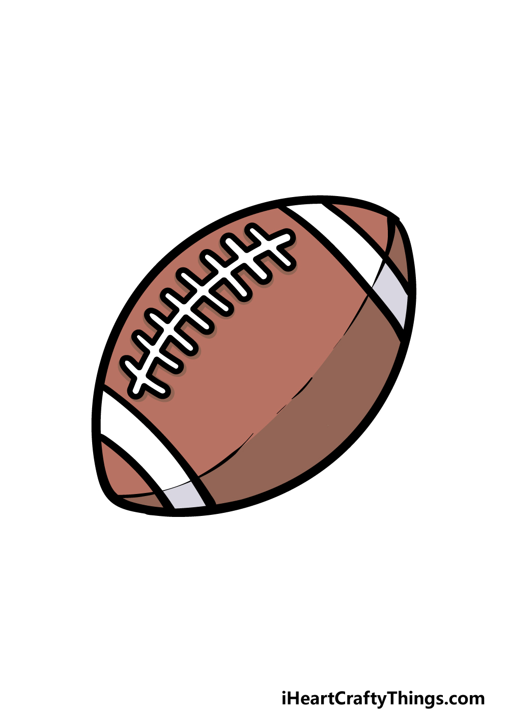 simple football drawing