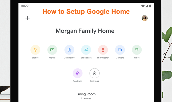 set up google home