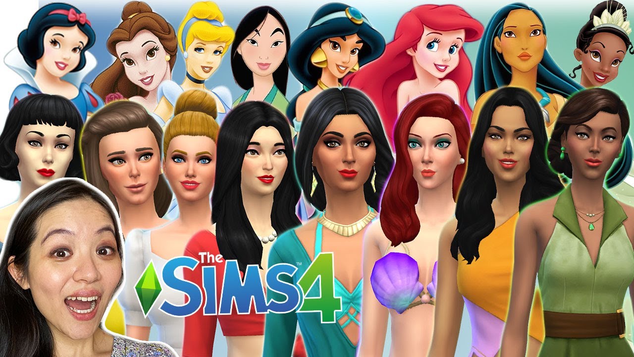 sims 4 disney princess cc