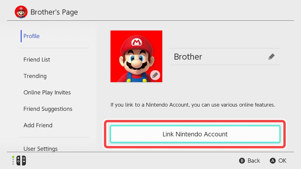 create nintendo id