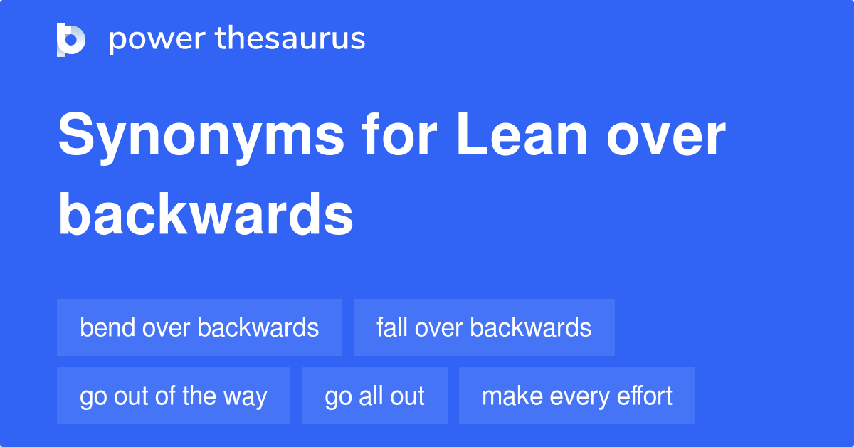 lean in synonym