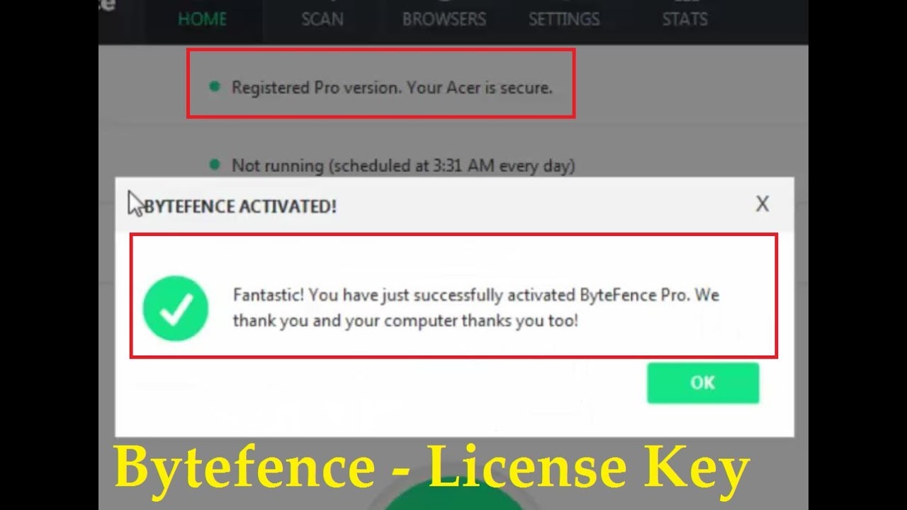 bytefence anti malware key