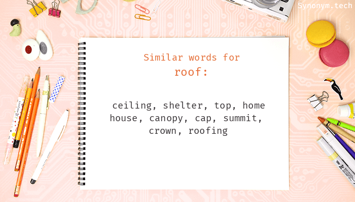 synonyms for roofing