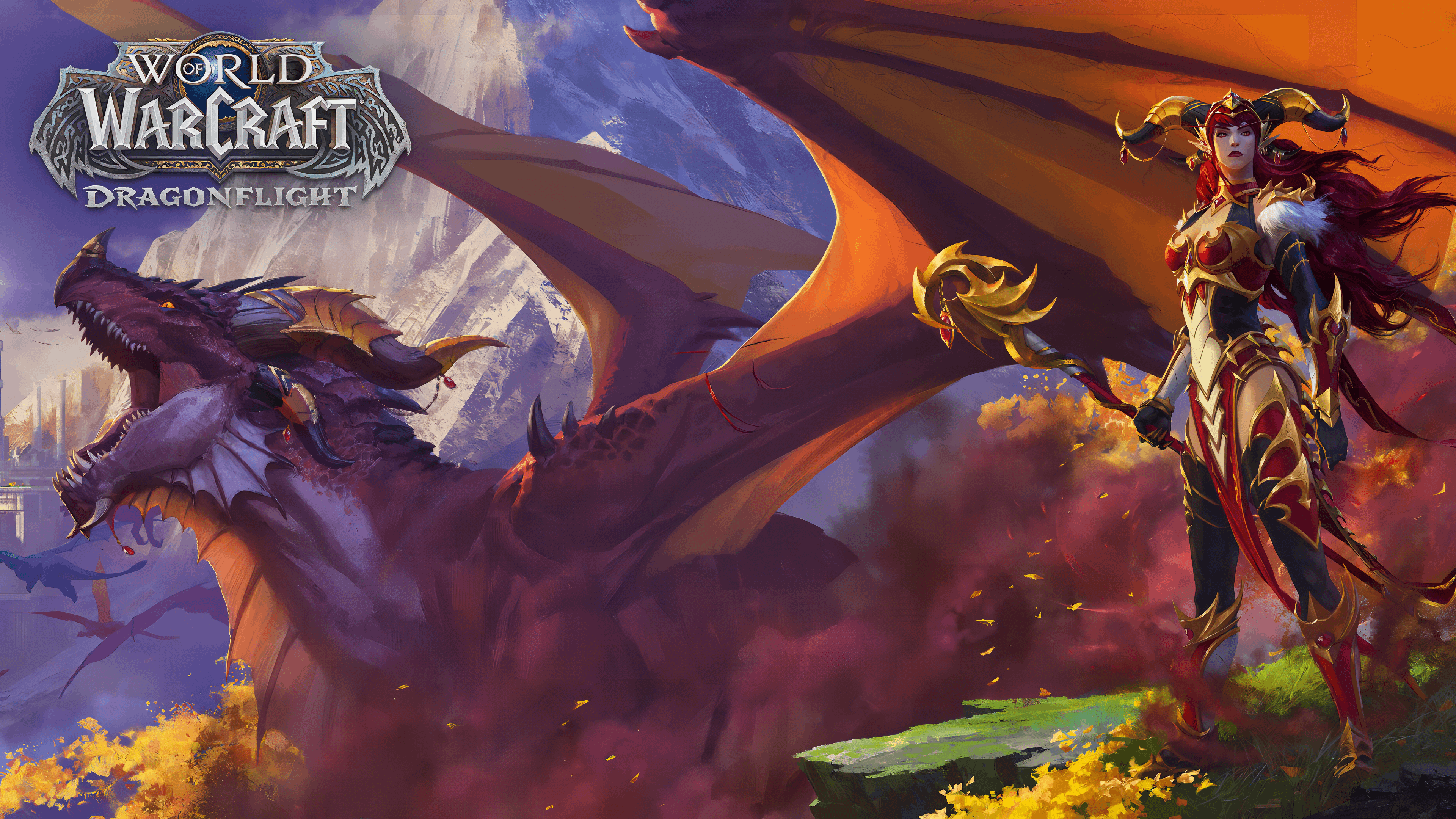 wow dragonflight wallpaper