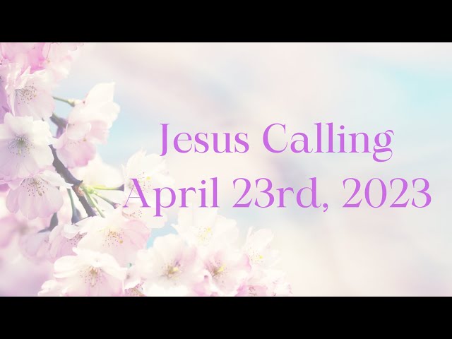 jesus calling april 23