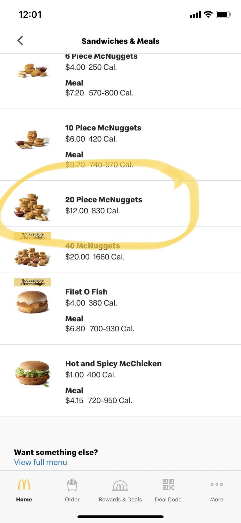 mcnuggets price