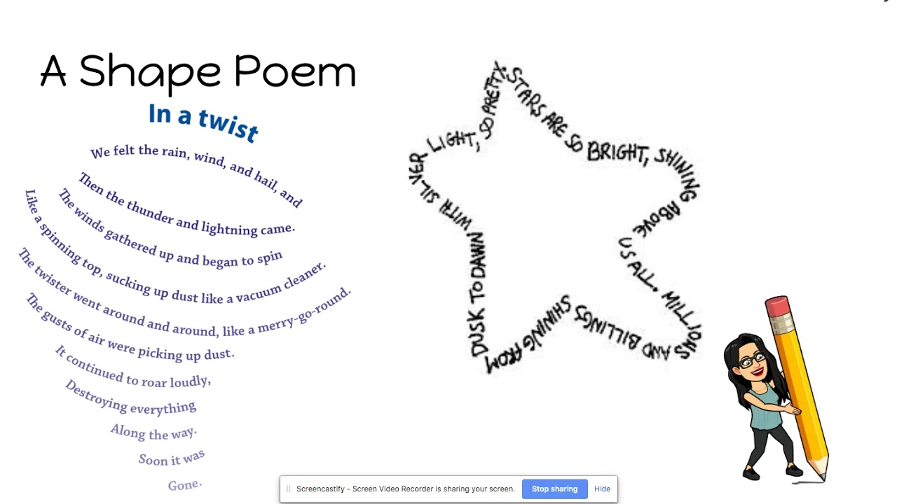 shape poems for kids