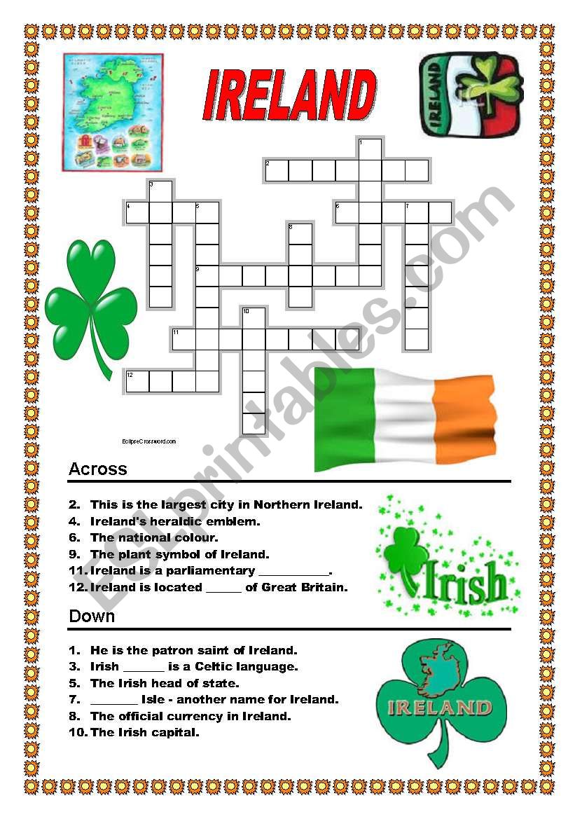 crossword clue irish county