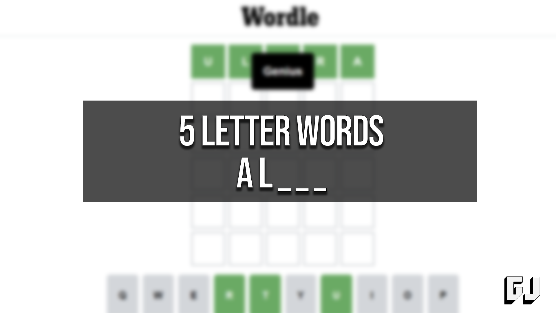 5 letter word starting with al