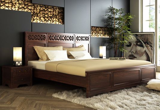 wooden bed design pinterest