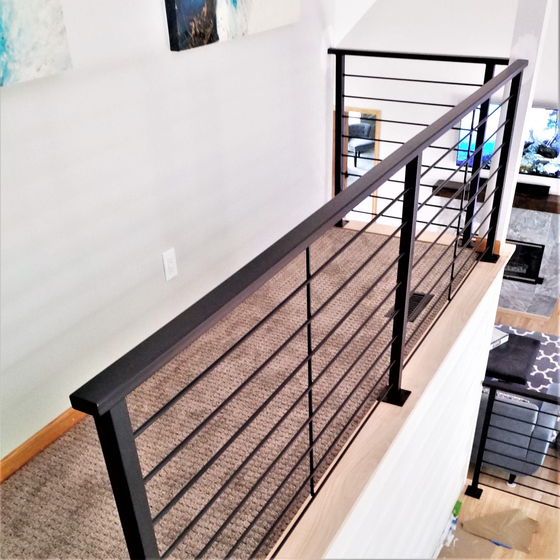 indoor metal railings