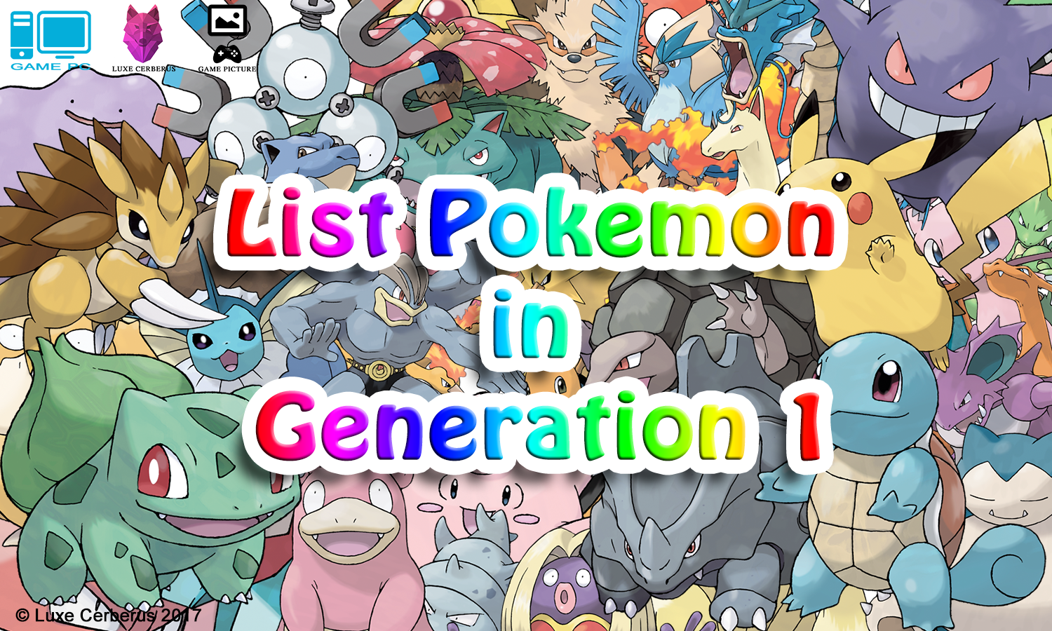 pokemon gen 1 list