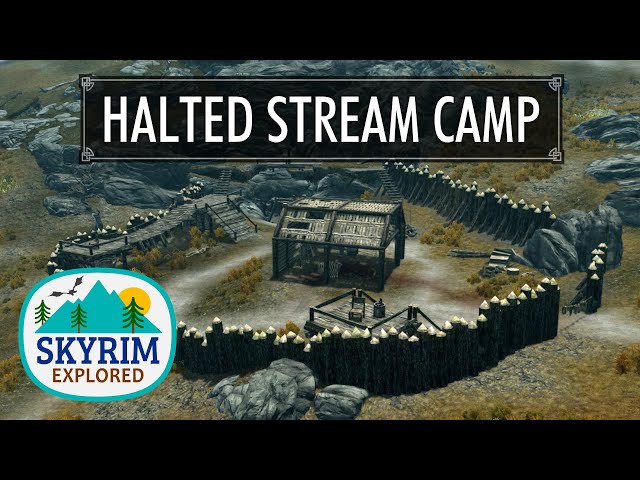 halted stream camp