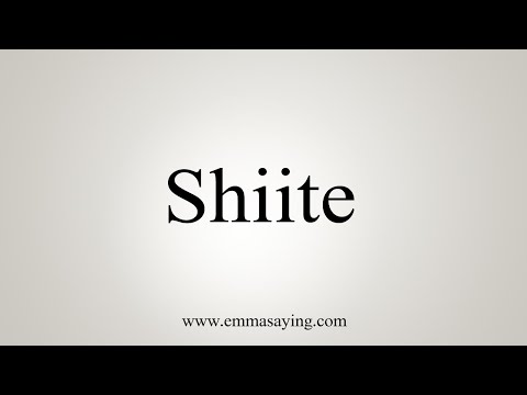 shiite pronunciation