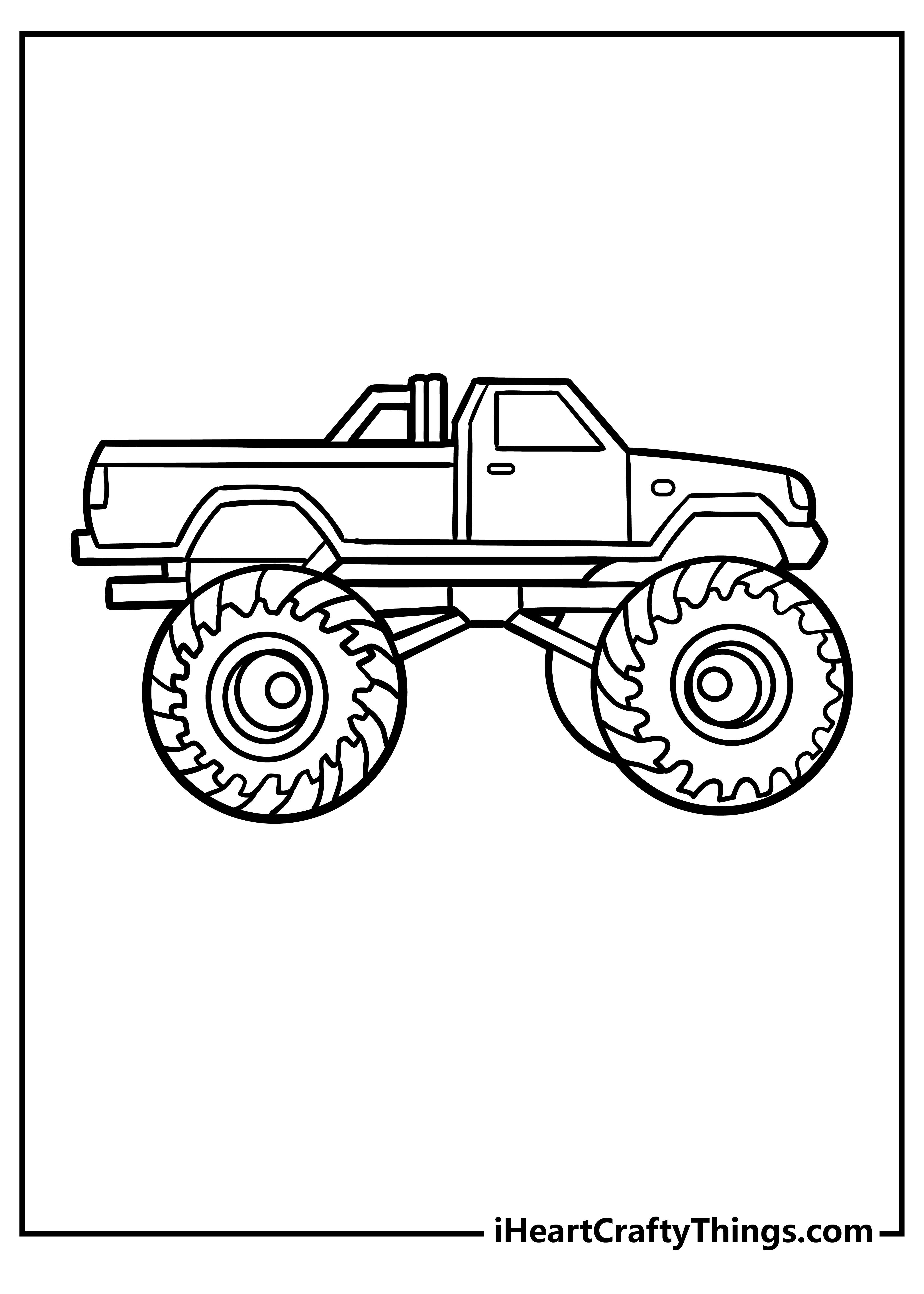 printable monster truck