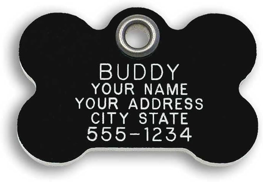 plastic dog name tags