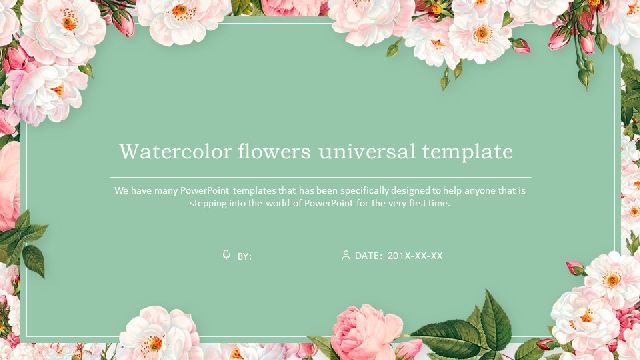 flower powerpoint templates free download