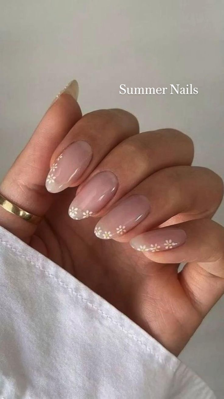 neutral summer nails