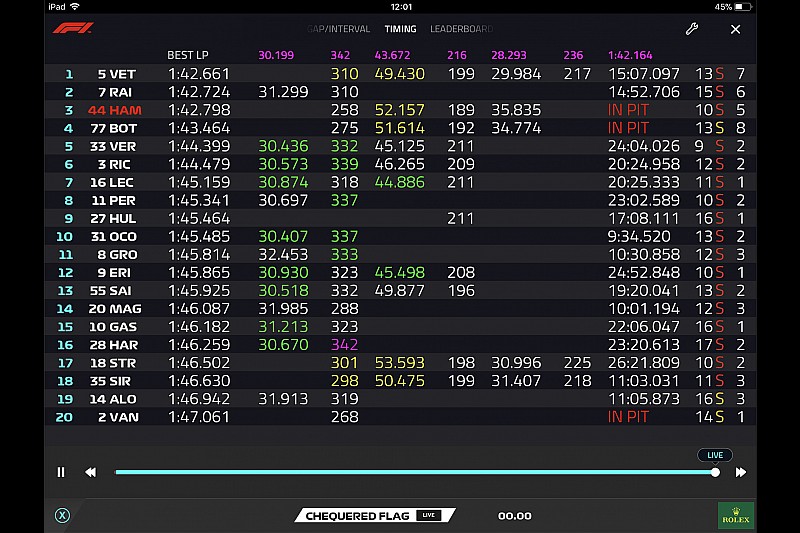 f1 live timing free