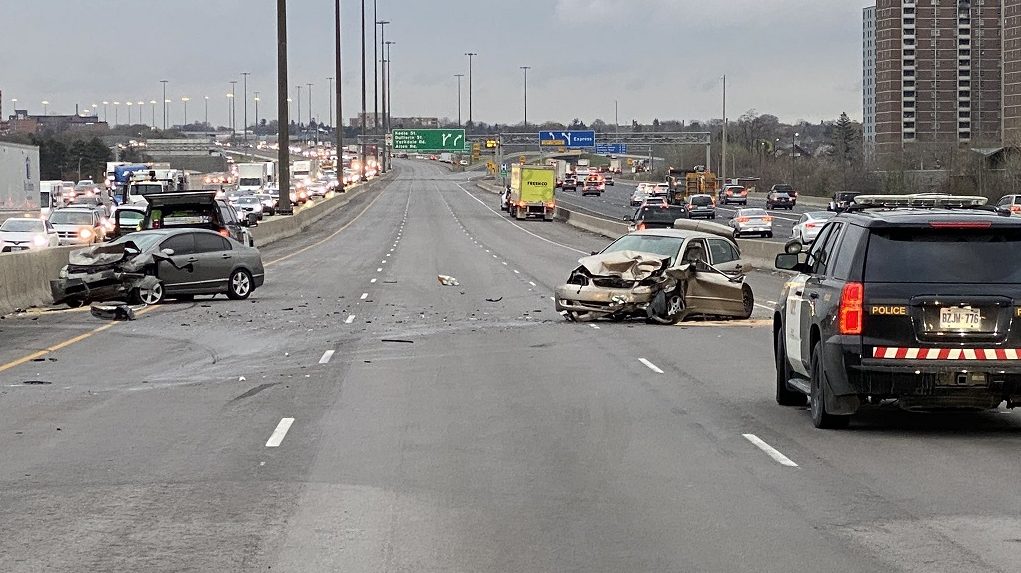 401 eastbound accident today