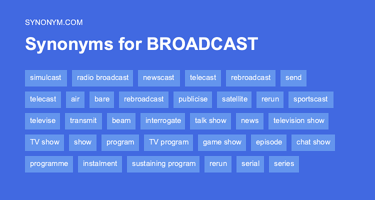 broadcast synonym