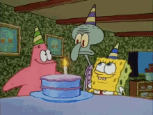 happy birthday squidward gif