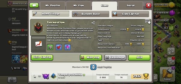 clash of clans clan rules sample