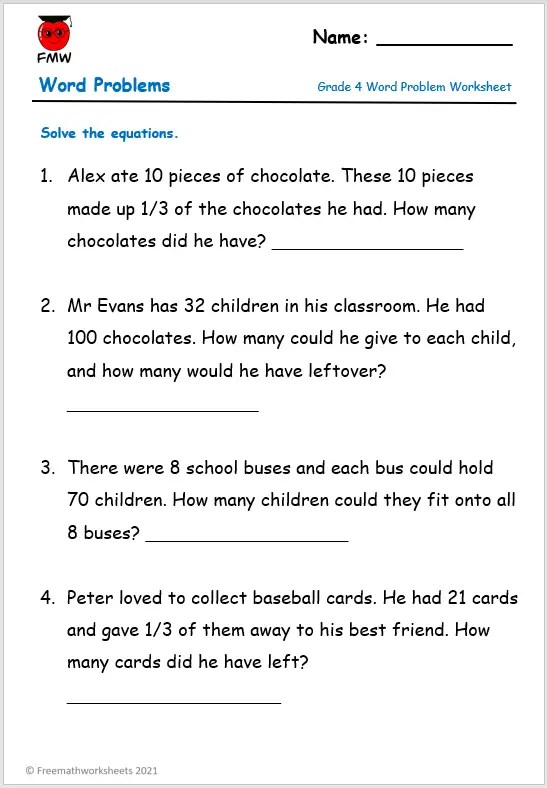 multiplication word problems grade 4 pdf