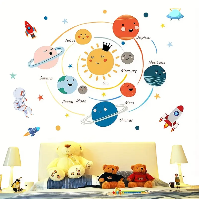 solar system wall stickers