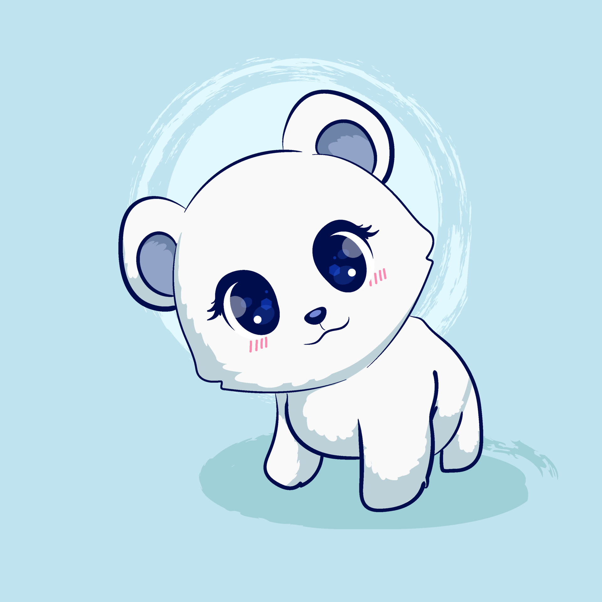 cute polar bear cartoon