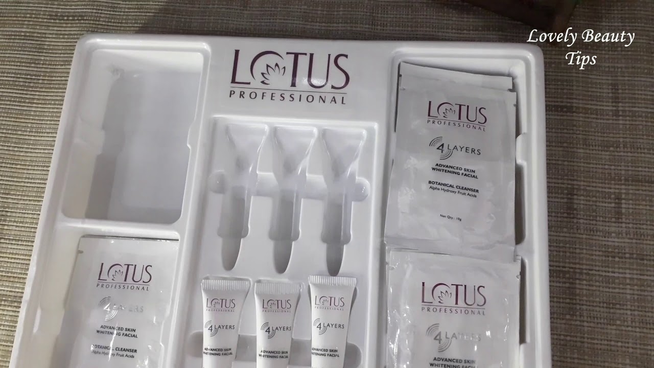 lotus 4 layer facial kit