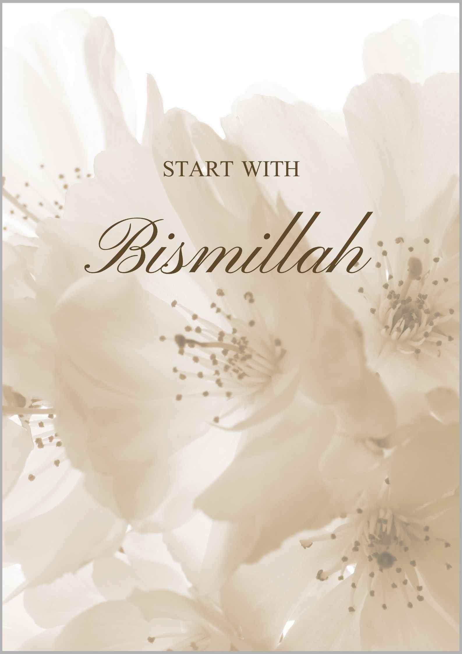 start with bismillah