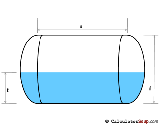 oil tank volume calculator litres