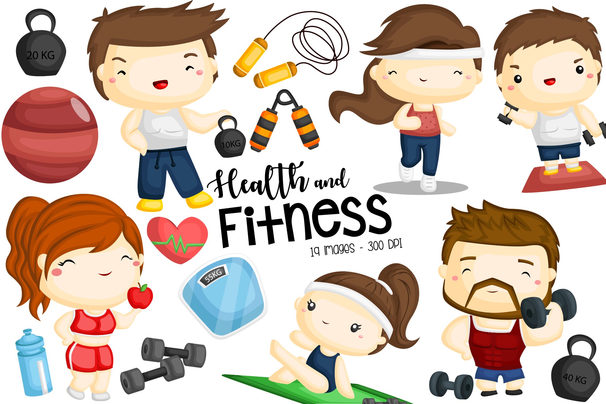 fitness images clip art