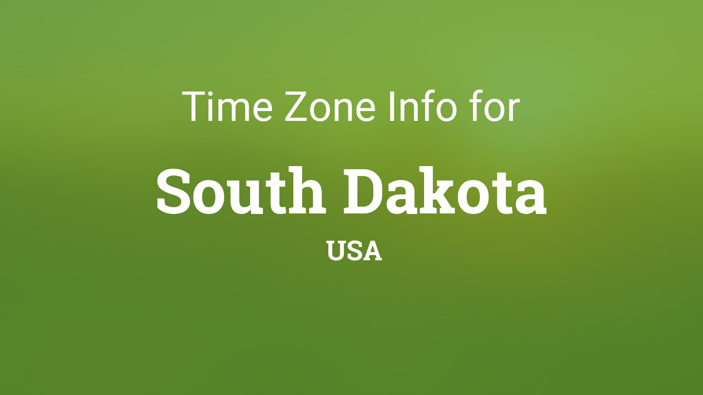 south dakota time zone