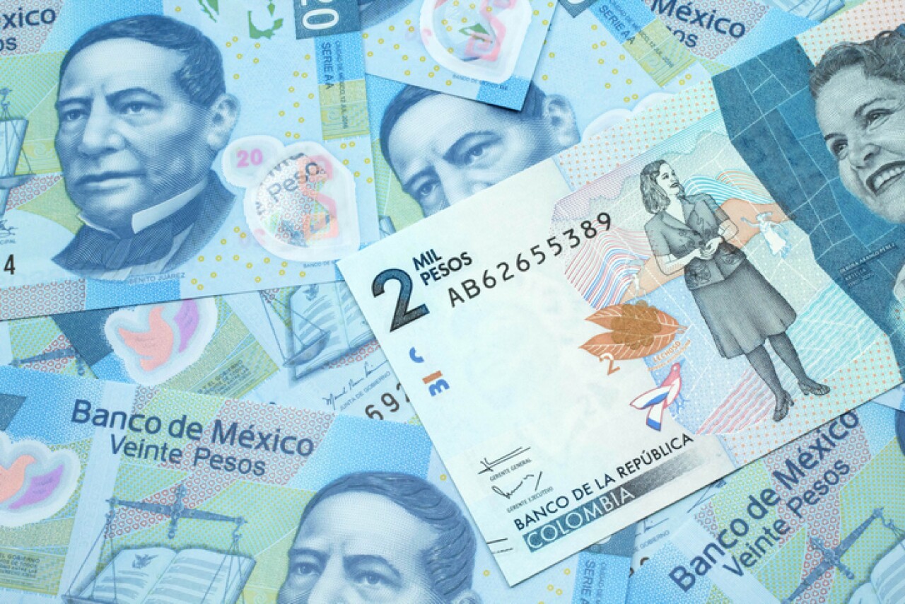 cuánto equivale un peso mexicano a un peso colombiano