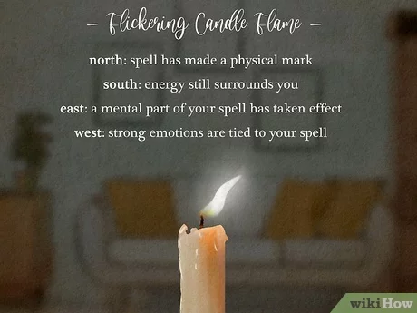 flickering candle meaning