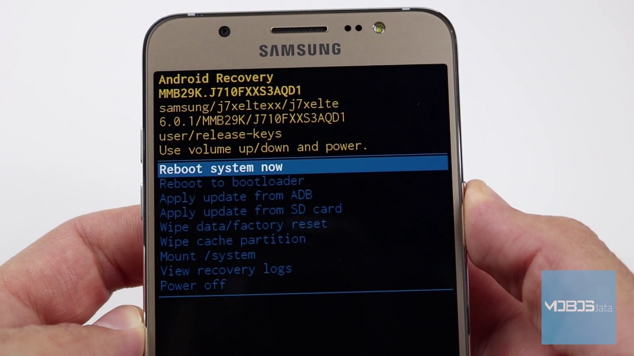 how to master reset samsung j7