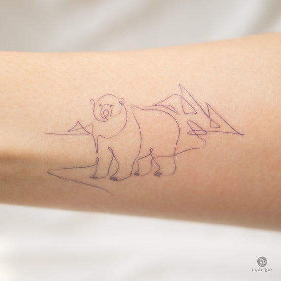 polar bear tattoo