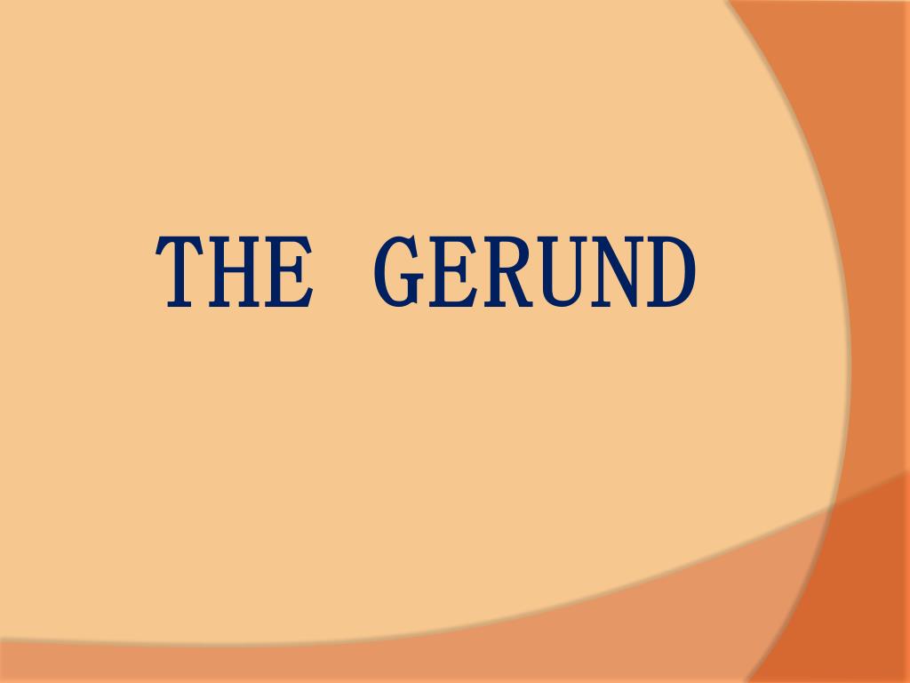 gerund ppt