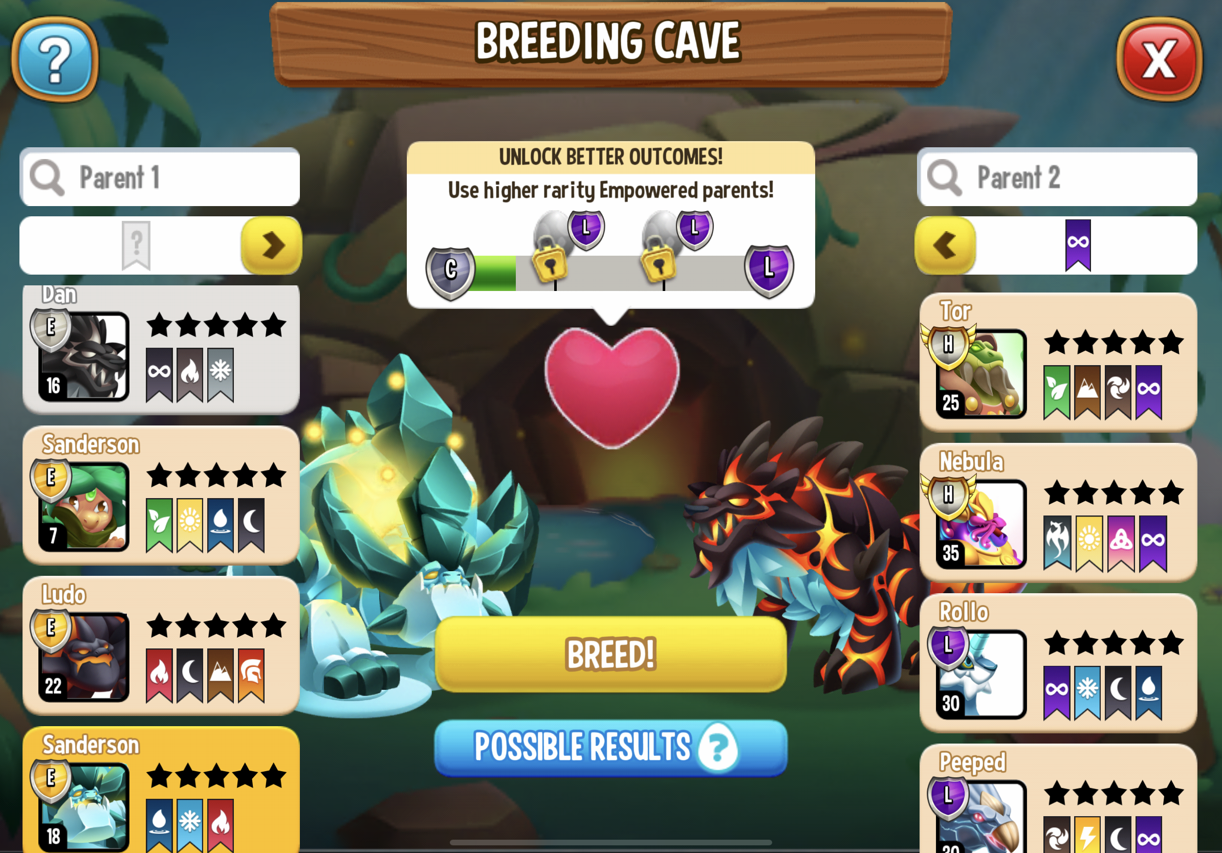 breedable dragons dragon city