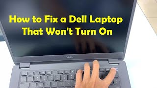 how to switch on a dell laptop