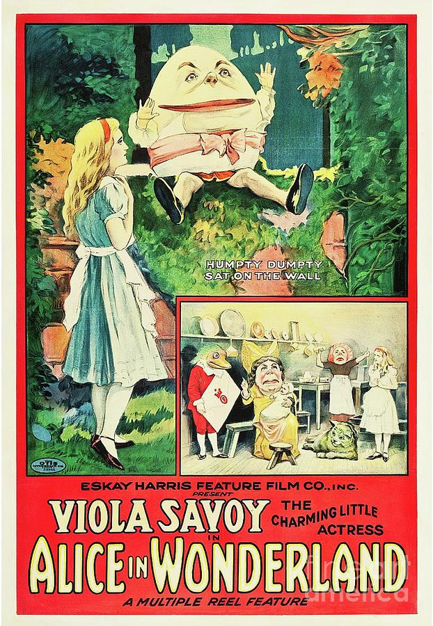 alice in wonderland vintage poster