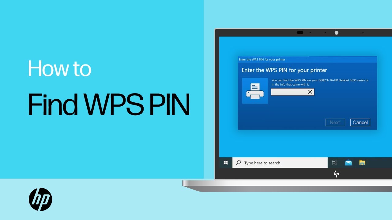 how to find wps pin on hp printer